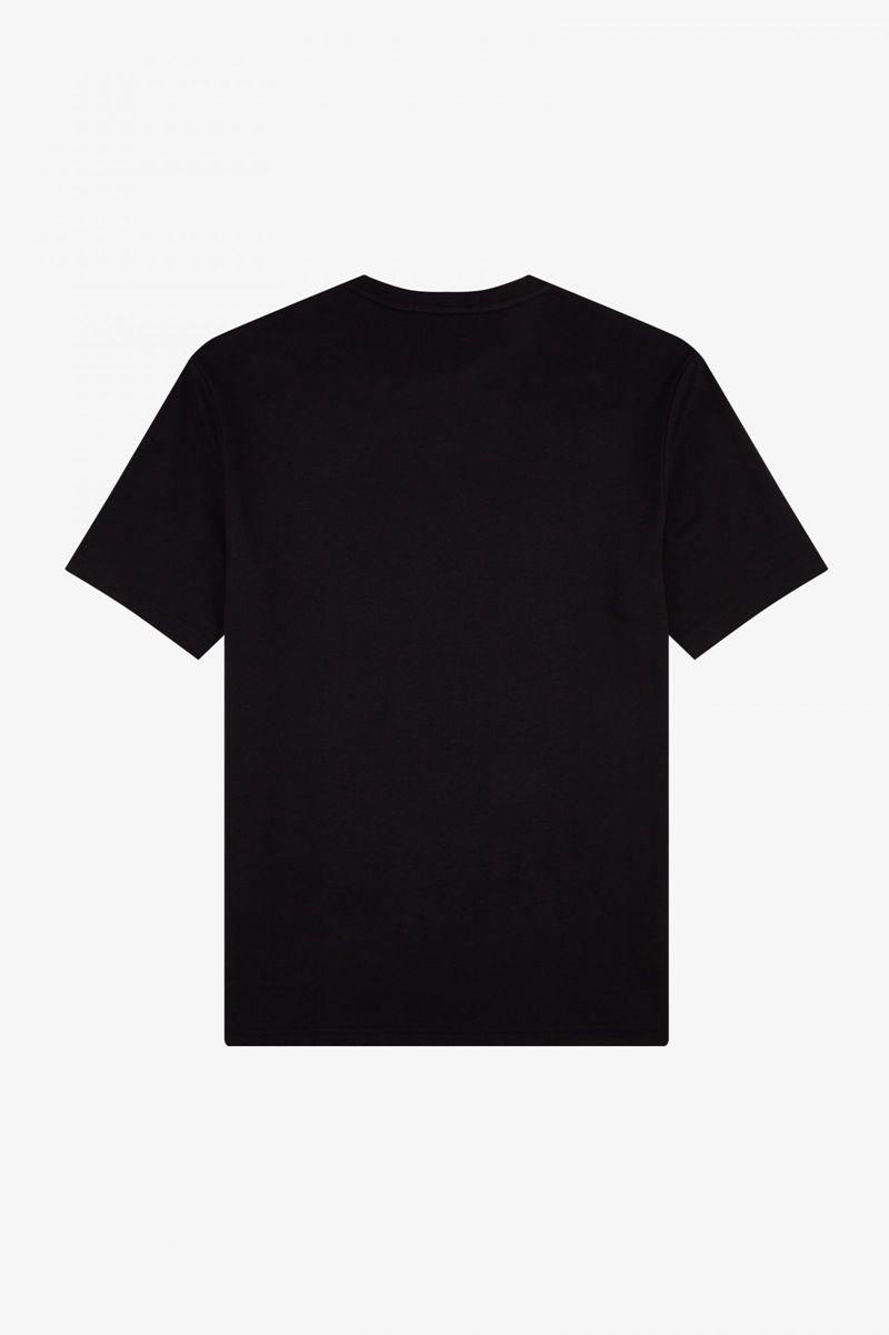 Black Fred Perry Laurel Wreath Women's T Shirts | PH 2038UZGT